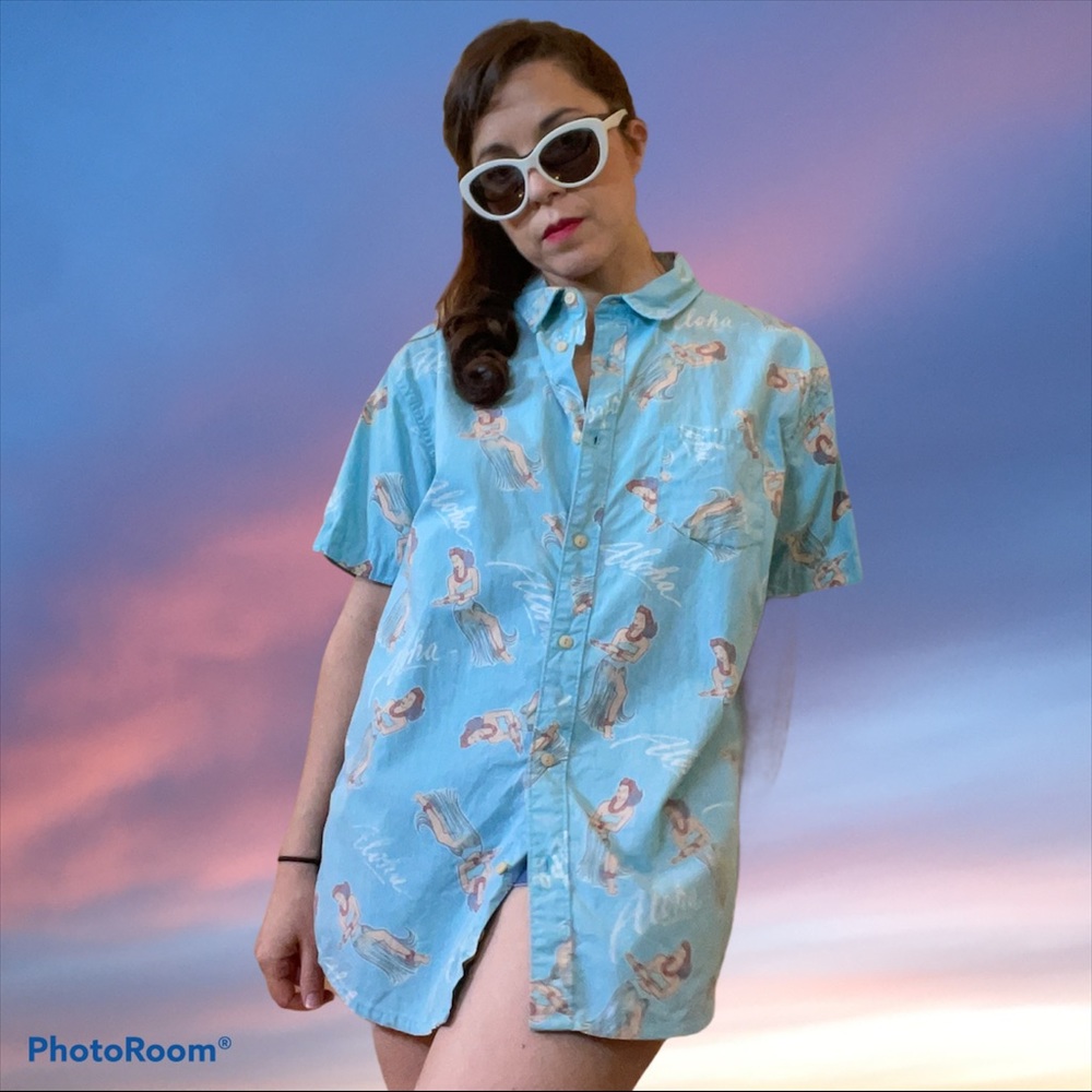 Vintage Hang Ten Aloha Hawaiian Shirt